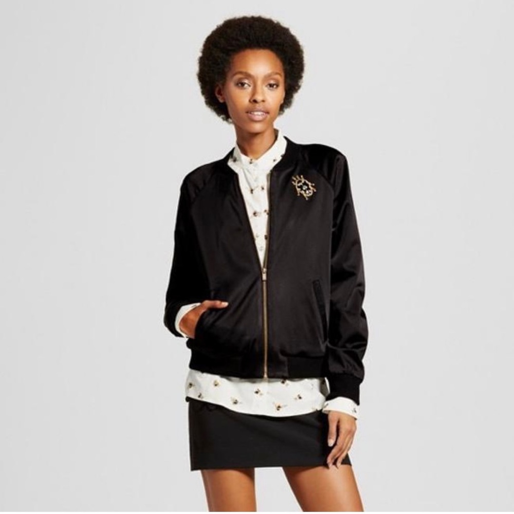 Victoria Beckham for Target black satan jacket